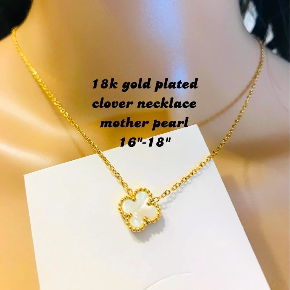 Fashion Clover Necklace 18k gold plated